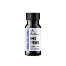 Load image into Gallery viewer, A black bottle labeled 'Alpha-Terpineol' by Calyxa.