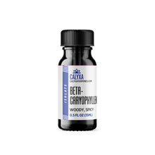 Load image into Gallery viewer, A bottle of Calyxa Beta-Caryophyllene terpene isolate with a white and blue label.