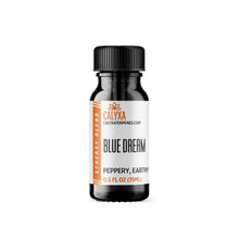 Load image into Gallery viewer, A bottle with a red and white label, containing Blue Dream Terpenes by Calyxa.